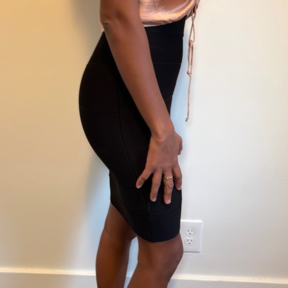 Midi Bandage Skirt in Black - Picture 2 of 5